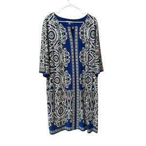 Sandra Darren Women Size 20W Colorful Stretch Modern Eccentric Art To Wear‎ City